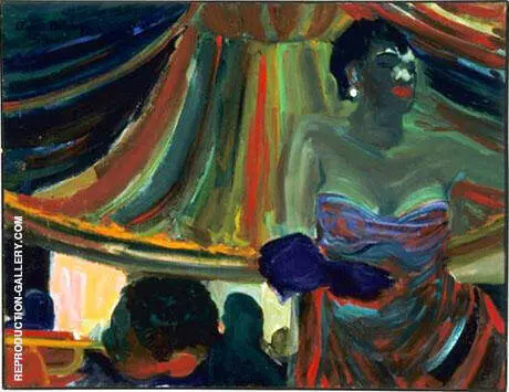 Blues Singer 1954 By Elmer Bischoff