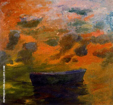 Boat-and-Clouds-1967 By Elmer Bischoff