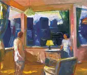 Yellow Lampshade 1969 By Elmer Bischoff
