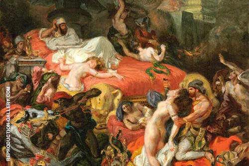 Death of Sardanapalus By Eugene Delacroix