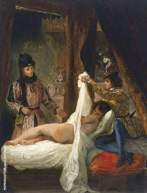 Louis d' Orleans Showing his Mistress c1825 By Eugene Delacroix