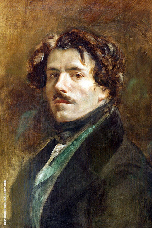 Self Portrait c 1837 by Eugene Delacroix | Oil Painting Reproduction
