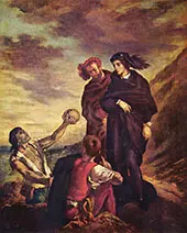 Hamlet and Horatio the Graveyard 1839 By Eugene Delacroix