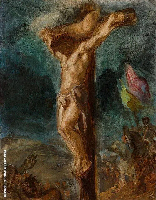 Christ on the Cross 1845 By Eugene Delacroix