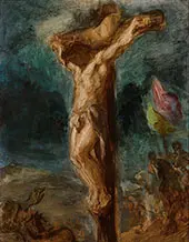 Christ on the Cross 1845 By Eugene Delacroix