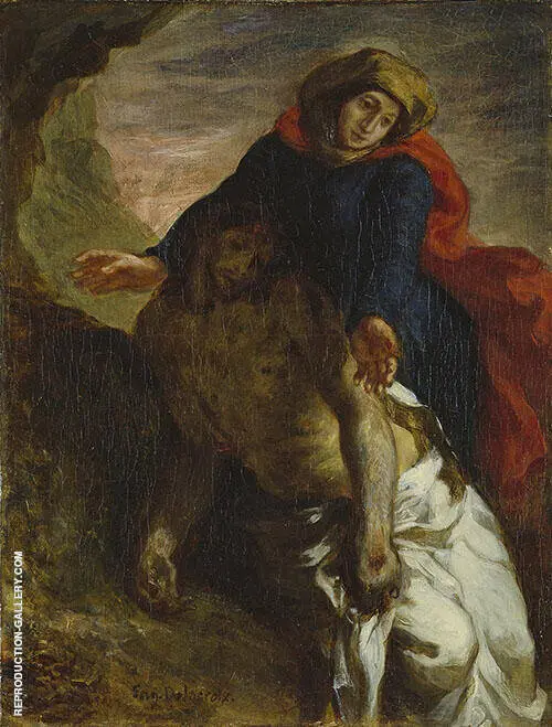 Pieta c 1850 By Eugene Delacroix