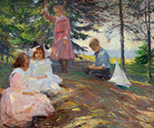 Four Children at North Haven c1903 By Frank Weston Benson