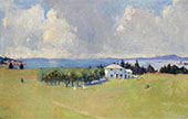 Wooster Farm The House at North Haven 1912 By Frank Weston Benson