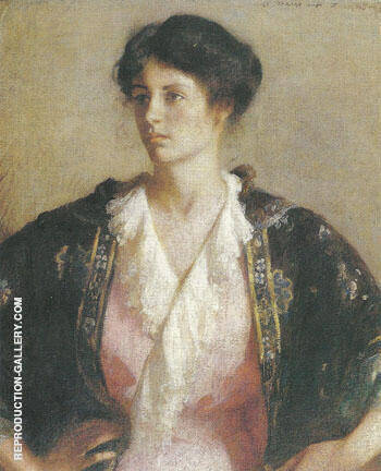 Portrait of Elisabeth c.a. 1918 | Oil Painting Reproduction