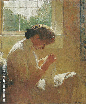 The Sunny Window 1919 by Frank Weston Benson | Oil Painting Reproduction