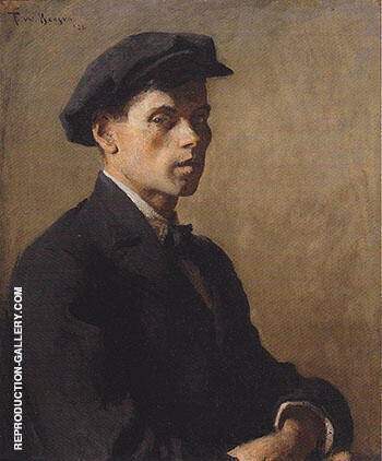 Portrait of a Man Study in Shadows 1922 | Oil Painting Reproduction