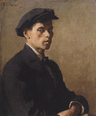Portrait of a Man Study in Shadows 1922 By Frank Weston Benson