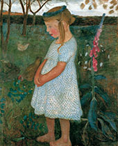 Elsbeth in the Brunjes Garden 1902 By Paula Modersohn-Becker