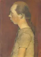 Seated Girl in Profile 1899 By Paula Modersohn-Becker