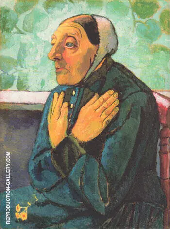 Old Woman Praying 1907 By Paula Modersohn-Becker