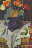 Still Life with Tulips 1907 By Paula Modersohn-Becker