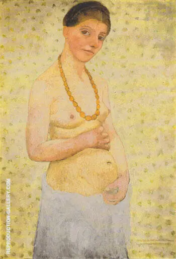 Self Portrait on her 6Th Wedding Anniversary 1906 By Paula Modersohn-Becker