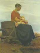 Mother and Child 1892 By Paula Modersohn-Becker