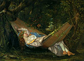 The Hammock 1844 By Gustave Courbet