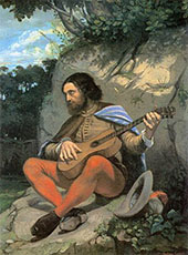 The Guitar Player 1845 By Gustave Courbet