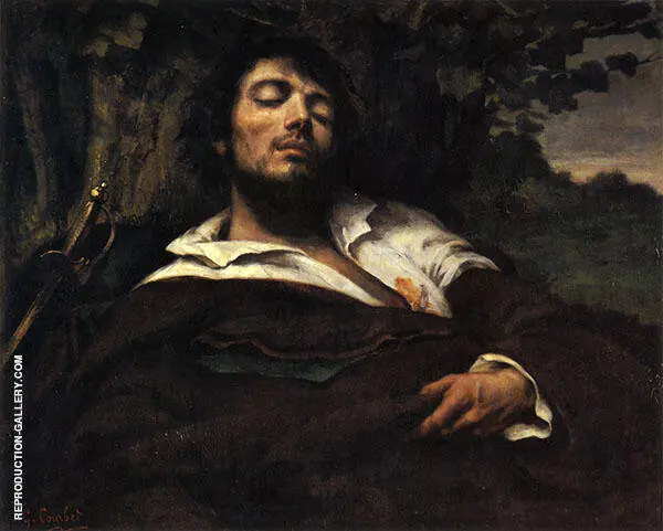 The Wounded Man 1844-45 By Gustave Courbet