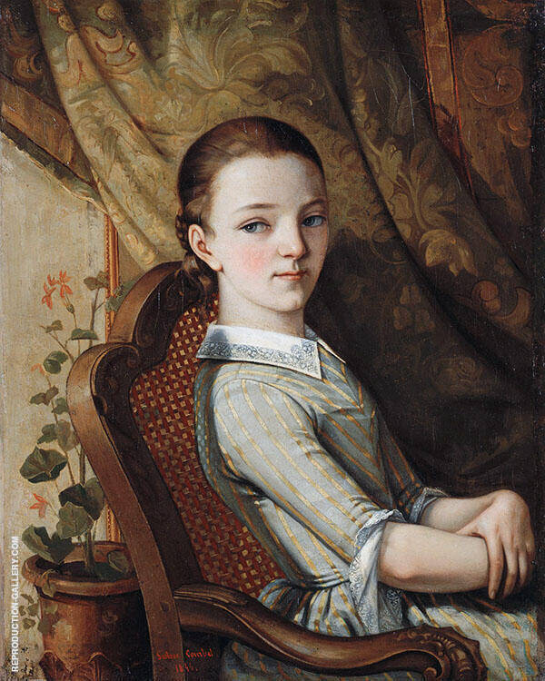 Portrait of Juliette Courbet 1844 | Oil Painting Reproduction