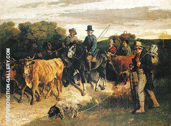 The Peasants of Flagey Returning from the Fair 1850 By Gustave Courbet