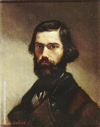 Jules Valles ca.1861 By Gustave Courbet