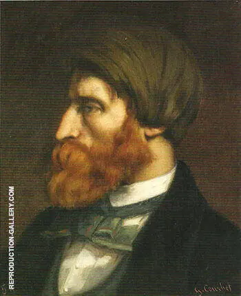 Bruyas in Profile 1854 By Gustave Courbet