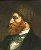 Bruyas in Profile 1854 By Gustave Courbet