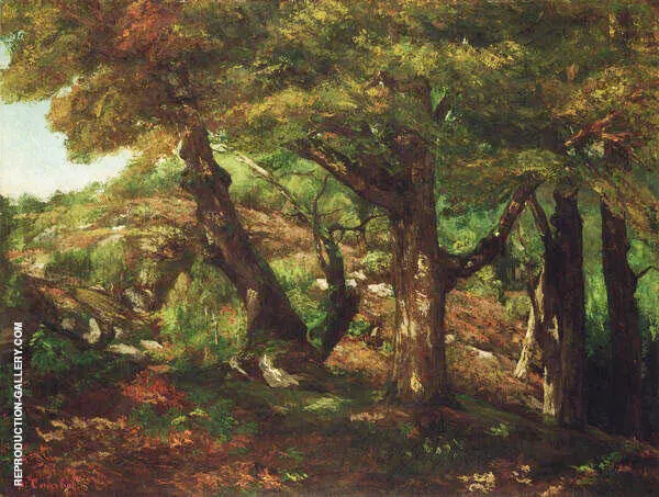 The Fringe of the Forest ca 1856 By Gustave Courbet
