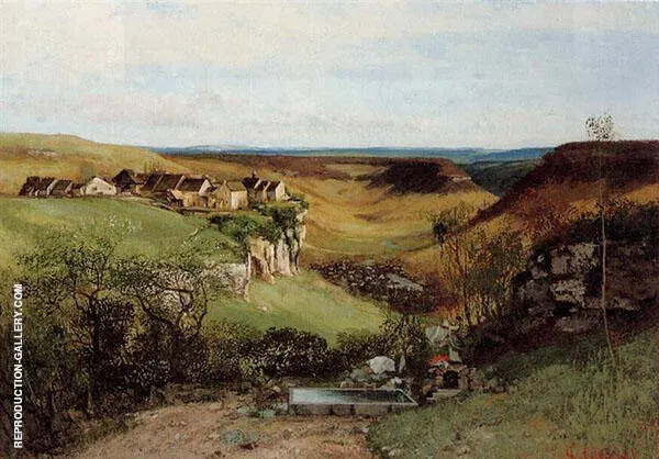 Chateau d'Ornans ca.1850 By Gustave Courbet