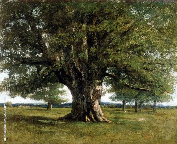 The Oak at Flagey 1864 By Gustave Courbet
