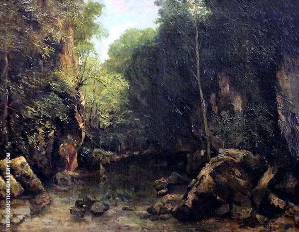 The Stream Puits Noir 1865 By Gustave Courbet