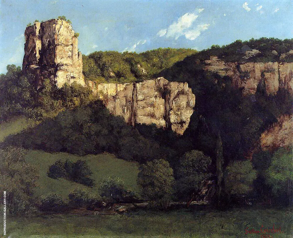 Bald Rock in the Valley of Ornans By Gustave Courbet