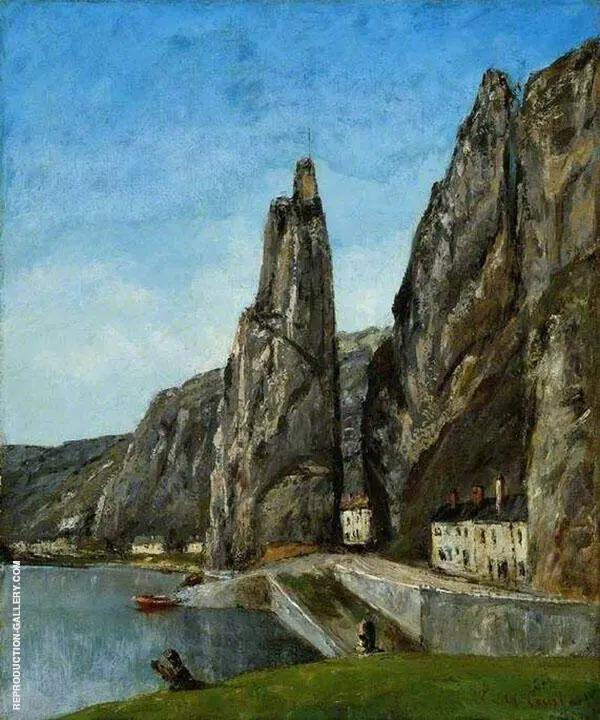 The Rock at Bayard ca 1857-58 By Gustave Courbet