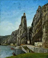 The Rock at Bayard ca 1857-58 By Gustave Courbet
