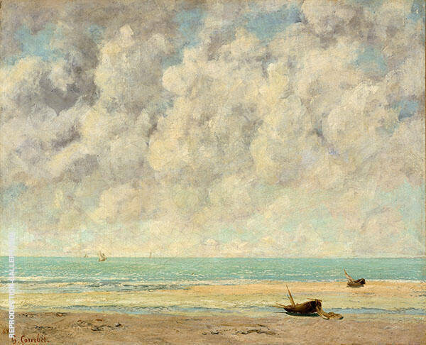 The Calm Sea 1869 by Gustave Courbet | Oil Painting Reproduction