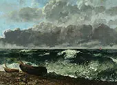 Stormy Sea 1869 By Gustave Courbet