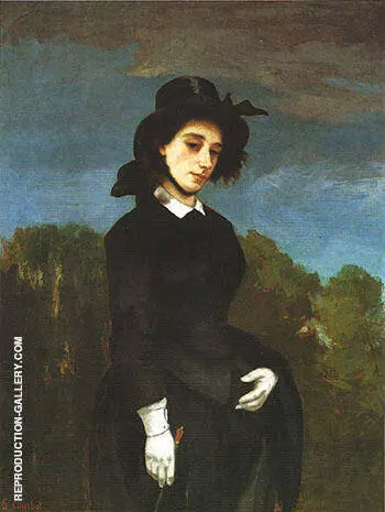 Woman in a Riding Habit 1856 By Gustave Courbet