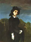 Woman in a Riding Habit 1856 By Gustave Courbet