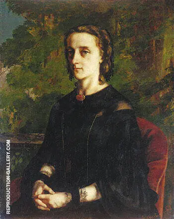 Madame de Brayer 1858 By Gustave Courbet