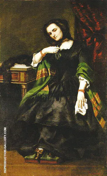 Madame Auguste Cuoq ca.1852 By Gustave Courbet