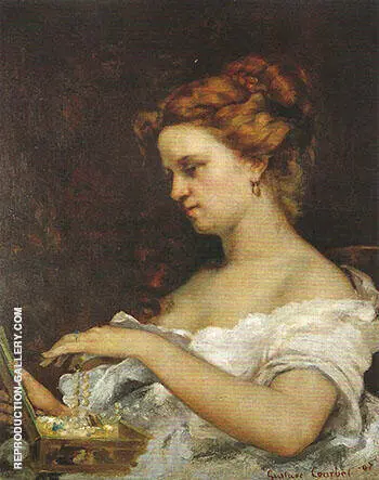 Lady with Jewels 1867 By Gustave Courbet