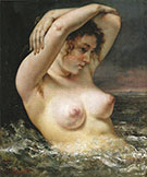 The Woman in the Waves 1868 By Gustave Courbet
