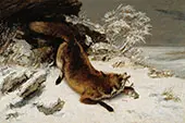 The Fox in the Snow 1860 By Gustave Courbet