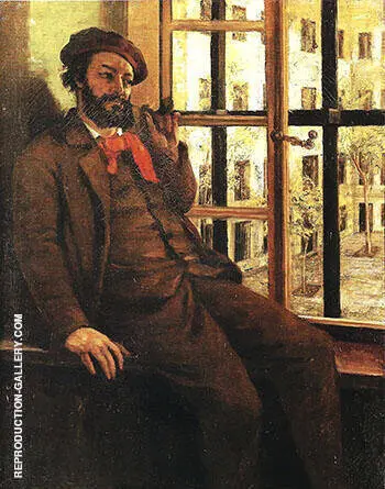 Self-Portrait at Saine Pe'lagie 1872-73 By Gustave Courbet