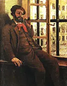 Self-Portrait at Saine Pe'lagie 1872-73 By Gustave Courbet