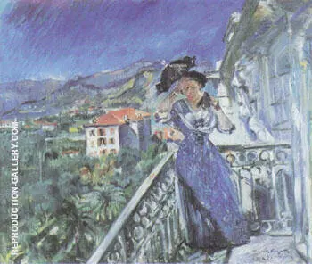 On the Balcony in Bordighera 1912 By Lovis Corinth