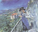 On the Balcony in Bordighera 1912 By Lovis Corinth